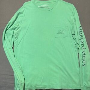 Vineyard Vines Men's Seafoam Long Sleeve Tee